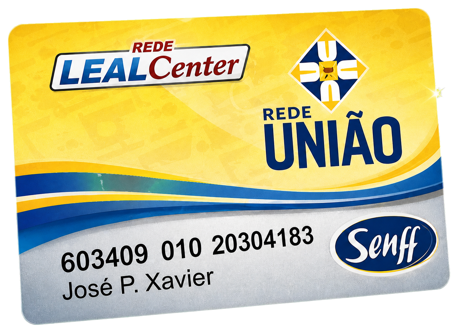 Cartão Leal Center Rede União administrado pela Senff
